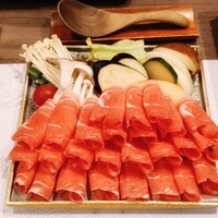 道産羊肉割烹 ラムぴりか - 薄切りのラム肉