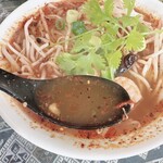 タイキッチン チャバ - 最初にスープを飲んだら、辛くて咽せました（笑）