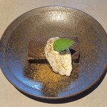 川越薪火料理 in the park - ドルチェのほうじ茶のテリーヌ