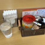 江ちゃん - 卓上からは紅生姜が消えて酢が入りました！