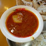 インディアン・レストラン　ロタ - ジャガイモ入りマトンキーマカレー