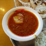 インディアン・レストラン　ロタ - ジャガイモ入りマトンキーマカレー