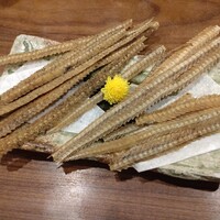 うなぎ家 しば福や - うなぎの骨せんべい　コンソメ味とプレーン　コンソメ味けっこう合う。美味しい。