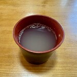 山県そば - 蕎麦湯