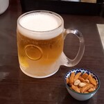 キッチン あずま - ハートランドの生ビール。