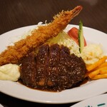 グリル一平 元町東店 - ヘレカツ東セット