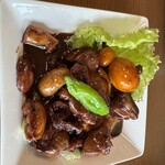 のんきばぁーば - 鳥モツ煮