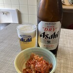 青井 SAKECLUB - 瓶ビールとキムチ