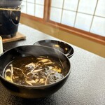 おたる政寿司 - 岩海苔の味噌汁