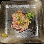 串焼 活魚 よしりゅう - 地鶏のたたき