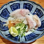 千ふく - すじあら造り、湯びき