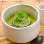 香寫  casha - お抹茶のプリン　なめらかな食感
