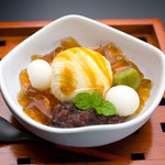 香寫  casha - あんみつアラモード　当店人気メニューです。