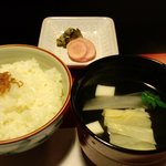 みこう - 「ちりめん山椒」と「香物」はもう少しいただきとぅございます。