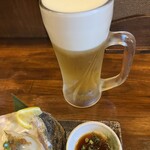 旬菜の味わい がら里 - 1杯目の金色の恋人