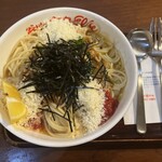 谷川のパスタ エルベ - スープ納豆パスタ　ハーフ