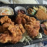 ほかほか弁当 - 料理写真:唐揚げデラックス ご飯はセパレート