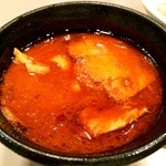 つけ麺 五ノ神製作所 - 2014年10月10日の海老トマトつけ麵の汁