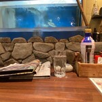 喜多八たらいうどん - カウンター席