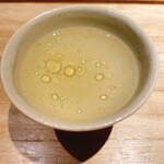 314215698 - 昆布だし、トマト、大葉、晩柑オイル