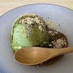 江戸政寿司 - 黒蜜ときなこの抹茶アイス