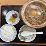 六平うどん - 味噌煮込みうどん定食　うどん大　1230円