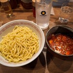 つけ麺屋ごんろく 両国 - 辛味つけ麺【中盛/あつもり/辛味MAX】：980円