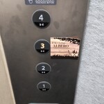 炉端×イタリアン アルベロ - エレベーター看板