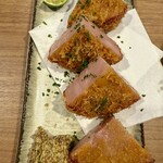 Kojitsu Shokudo Fujitotsuru - 別注文の厚切りハムカツ　750円