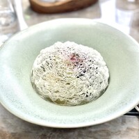 ジャヌ メルカート - 冷製カッペリーニ　マグロのタリアータ　大葉アイスクリーム　スダチ