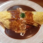 西洋料理杉山亭 - デミグラスソースのオムライス