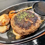 米澤牛バル 譽 - 米澤牛オールビーフハンバーグ