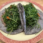 ロス タコス アスーレス - ②おかひじきのガーリック炒め