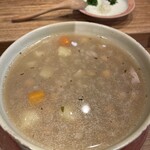 ロス タコス アスーレス - バルバッコアスープ