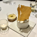 JINBO MINAMI AOYAMA - パネカラサウ（薄いパン）とフムス（左）