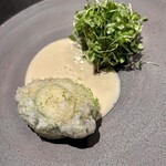 Claro - 蝦夷鮑15種の野菜添え　ココナッツミルクソース