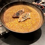 Claro - 金目鯛とトウモロコシのパエリア