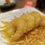 一心 - 写真じゃ伝えきれないんですが、
      海老の大きさが特大も超特大！
      衣が薄くてほぼ海老の身のままですΨ( 'ч' ☆)