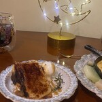 神戸ナイトカフェ - 手作りブリュレチーズケーキ