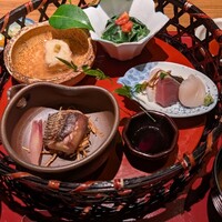 和食や ちそう - これに天麩羅、茶碗蒸し（冷）、デザートが付きました