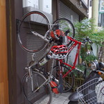 しんぺいうどん - 自転車スタンド