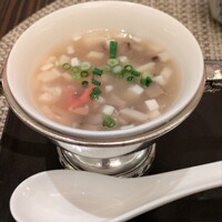 中国料理 「王朝」 ヒルトン東京ベイ - 海鮮と豆腐のとろみスープ