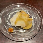 鮨菜 和喜智 - つぶ貝　肝ソース
