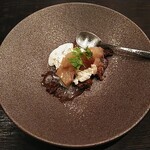 海乃 - デザート2　桃とジェラートとアイス