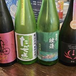 金町製麺 - 日本酒4種