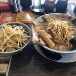 ラーショマルミャー - ネギチャーシューメンしょうゆ&ネギチャーシュー丼