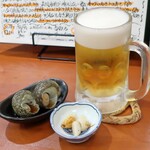 温鮮酒場 ちょんまげ - つきだしとお土産と生ビール