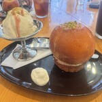 ル シミキ - 丸ごと桃 アールグレイレアチーズ withチーズフィナンシェ
チーズアイス