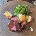 薪の音 - メイン（石川県産牛肉のステーキ）