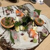 旬肴酒場 清みず - たい、ごまかんぱち、水イカ、サーモン、あじ